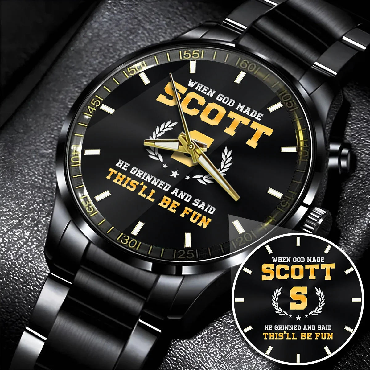 When God Made He Grinned And Said This'll Be Fun Watch SCOTT M1-W7