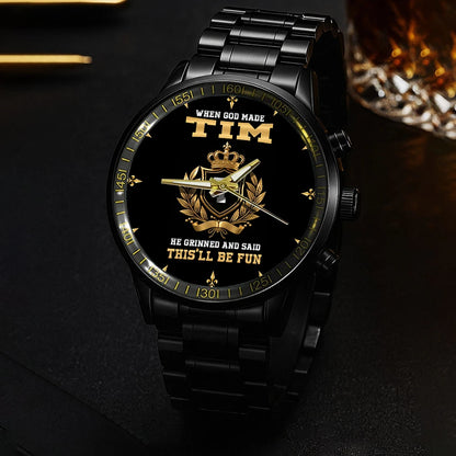 God Made Your Name Custom Watch TIM M1-W12