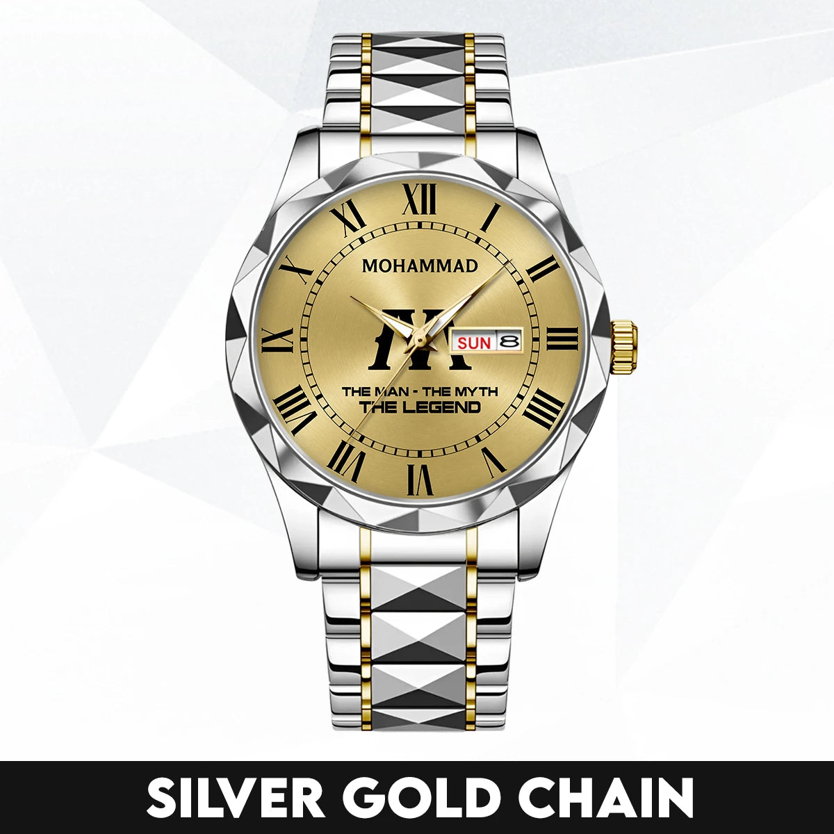 The Man The Myth The Legend Gold Watch MOHAMMAD M1-W37