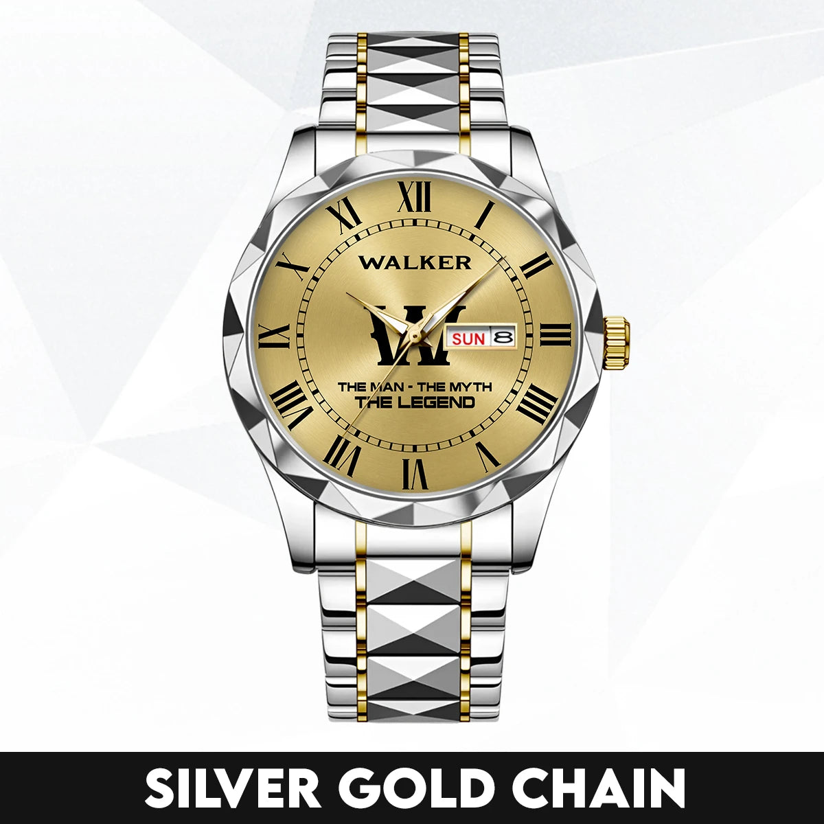 The Man The Myth The Legend Gold Watch WALKER M1-W37