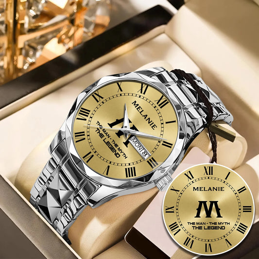The Man The Myth The Legend Gold Watch MELANIE M1-W37