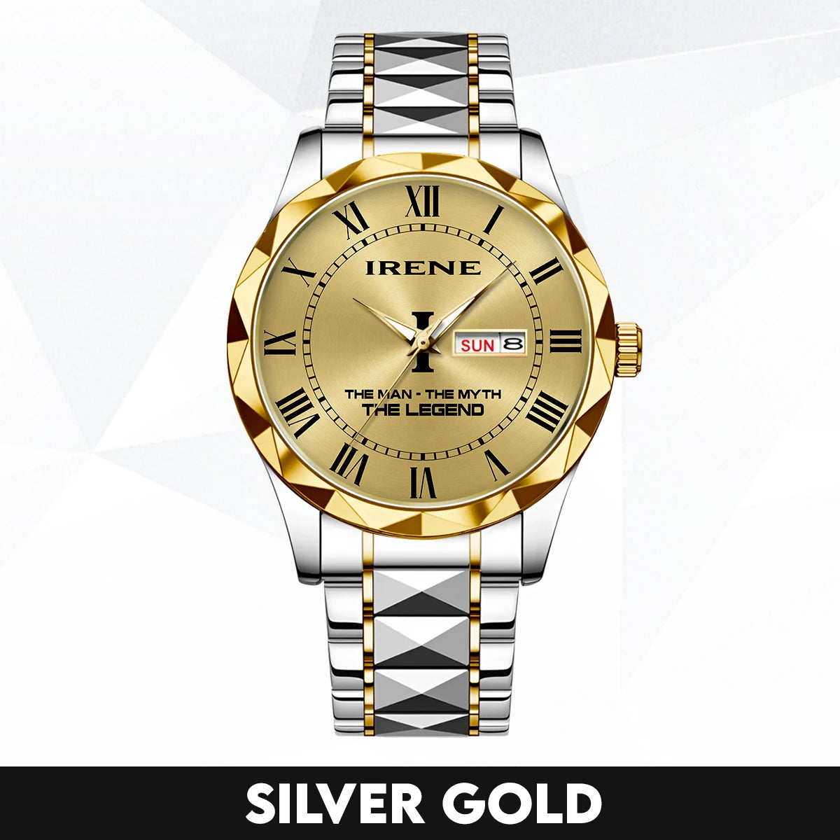 The Man The Myth The Legend Gold Watch IRENE M1-W37
