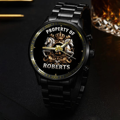 Property Of Your Name Horses Watch ROBERTS M1-W17
