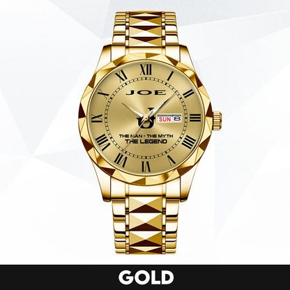 The Man The Myth The Legend Gold Watch JOE M1-W37