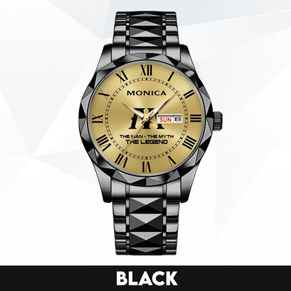 The Man The Myth The Legend Gold Watch MONICA M1-W37