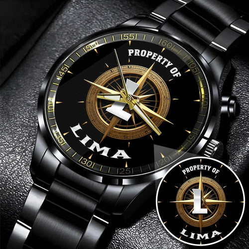 Property Of Your Name Compass Watch LIMA M1-W18