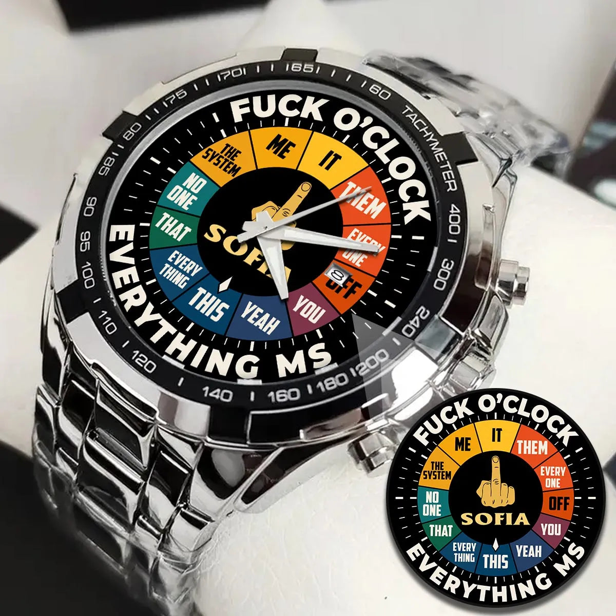 SOFIA 13K1-438 Alloy-Quatz-Men Watch, Personalized Premium Gift for Anniversary