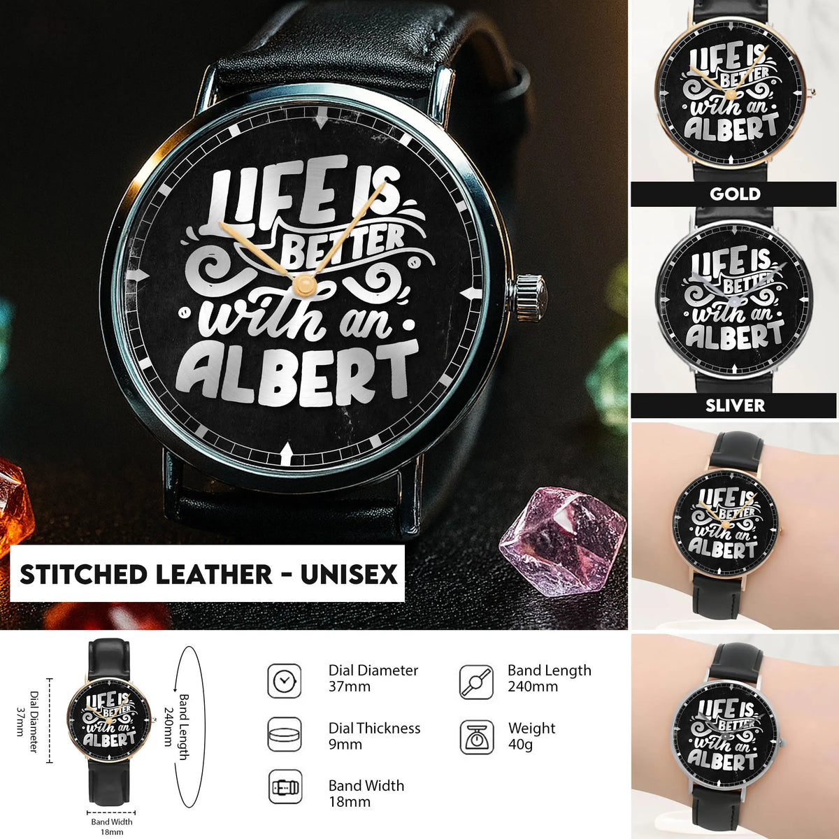 Stitched Leather - Unisex