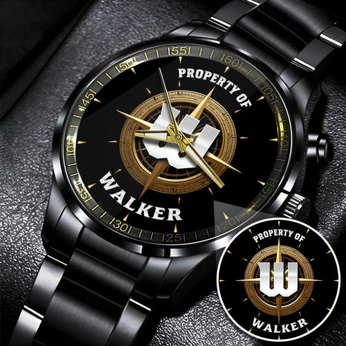 Property Of Your Name Compass Watch WALKER M1-W18