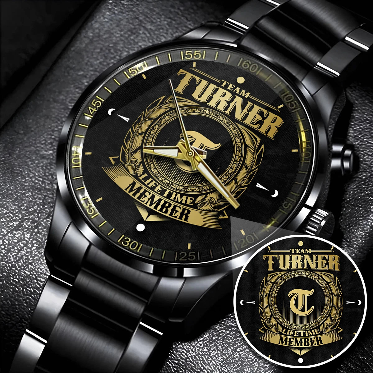 TURNER 13K1-444 Personalized Watch, Premium Gift for Anniversary