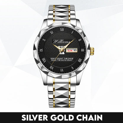 Silver & Black Watch Make the Days Count WILLIAMS M1-W34