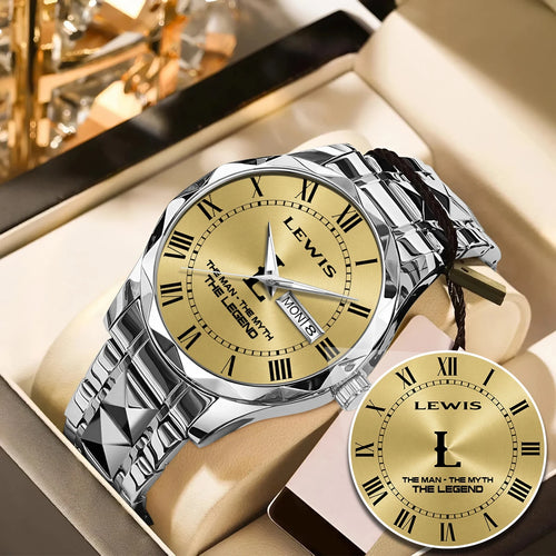 The Man The Myth The Legend Gold Watch LEWIS M1-W37