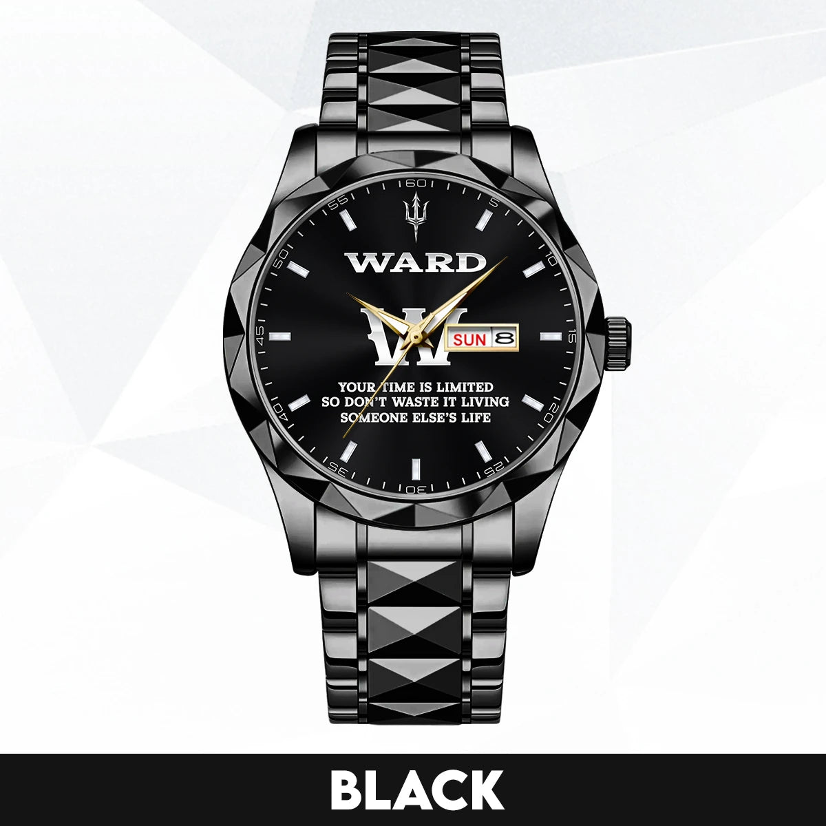Your Time Is Limited Don't Waste It Living Someone Else's Life Silver Watch WARD M1-W30