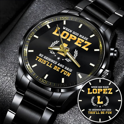When God Made He Grinned And Said This'll Be Fun Watch LOPEZ M1-W7