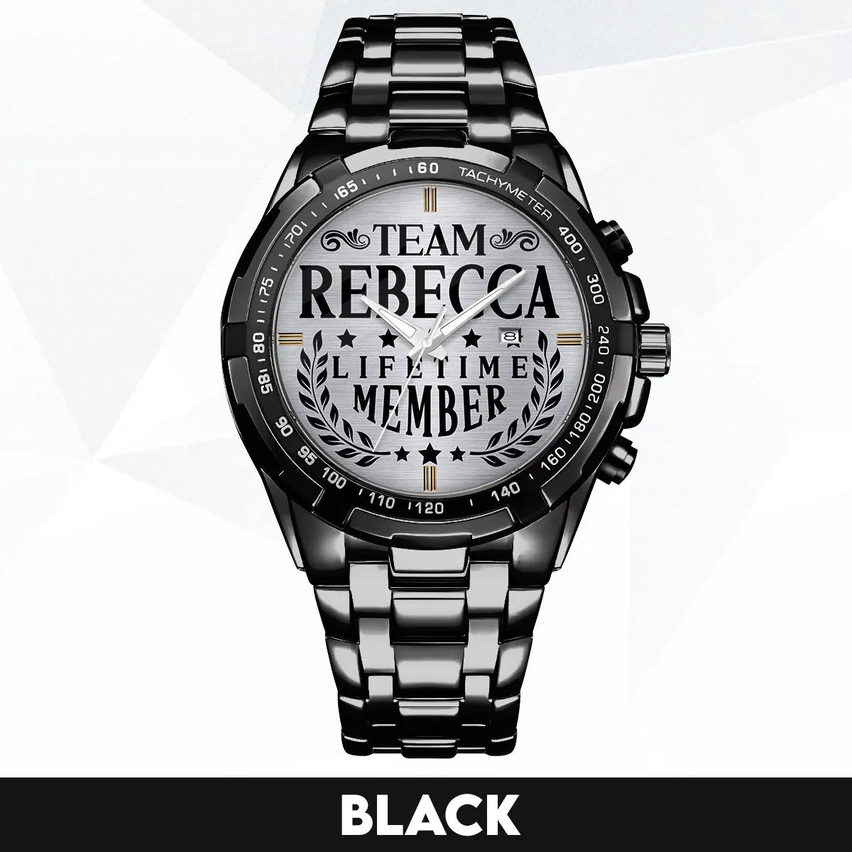 REBECCA 13K1-437 Alloy-Quatz-Men Watch, Personalized Premium Gift for Anniversary
