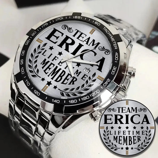 ERICA 13K1-437 Alloy-Quatz-Men Watch, Personalized Premium Gift for Anniversary