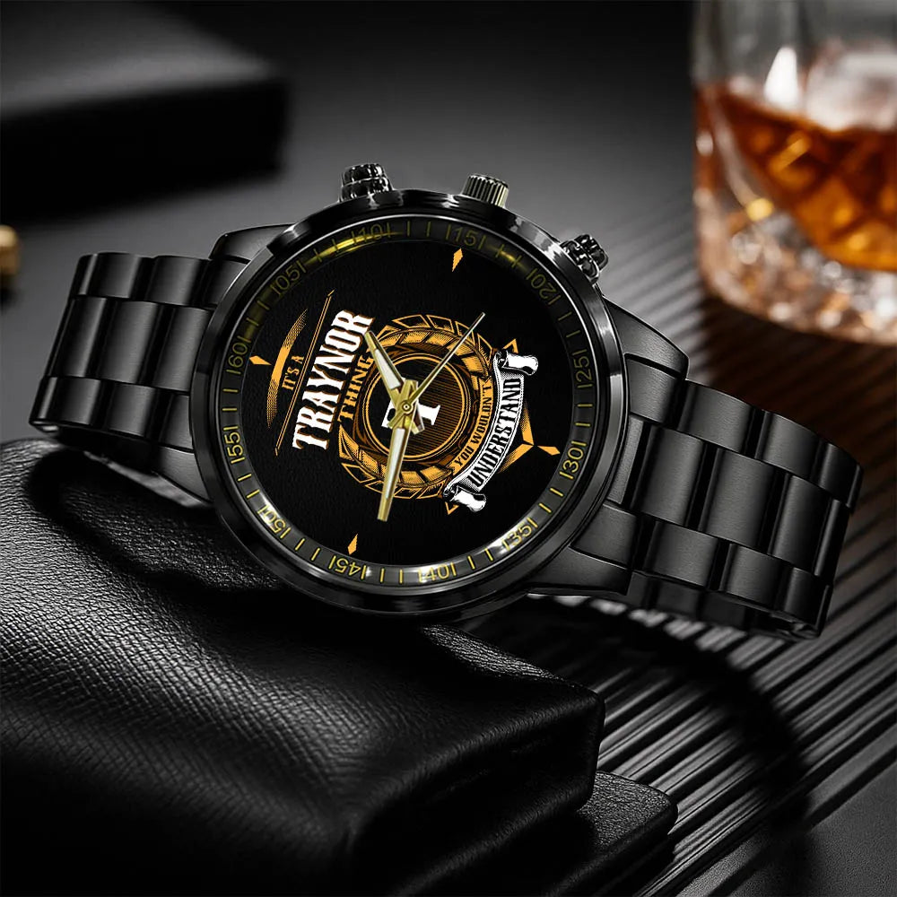 TRAYNOR 13K16-434 Personalized Watch, Premium Gift for Anniversary