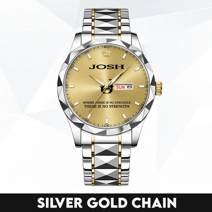 No Struggle No Strength Luxury Gold Watch JOSH M1-W27