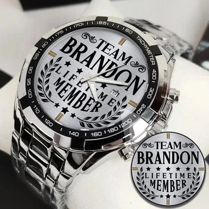 BRANDON 13K1-437 Alloy-Quatz-Men Watch, Personalized Premium Gift for Anniversary