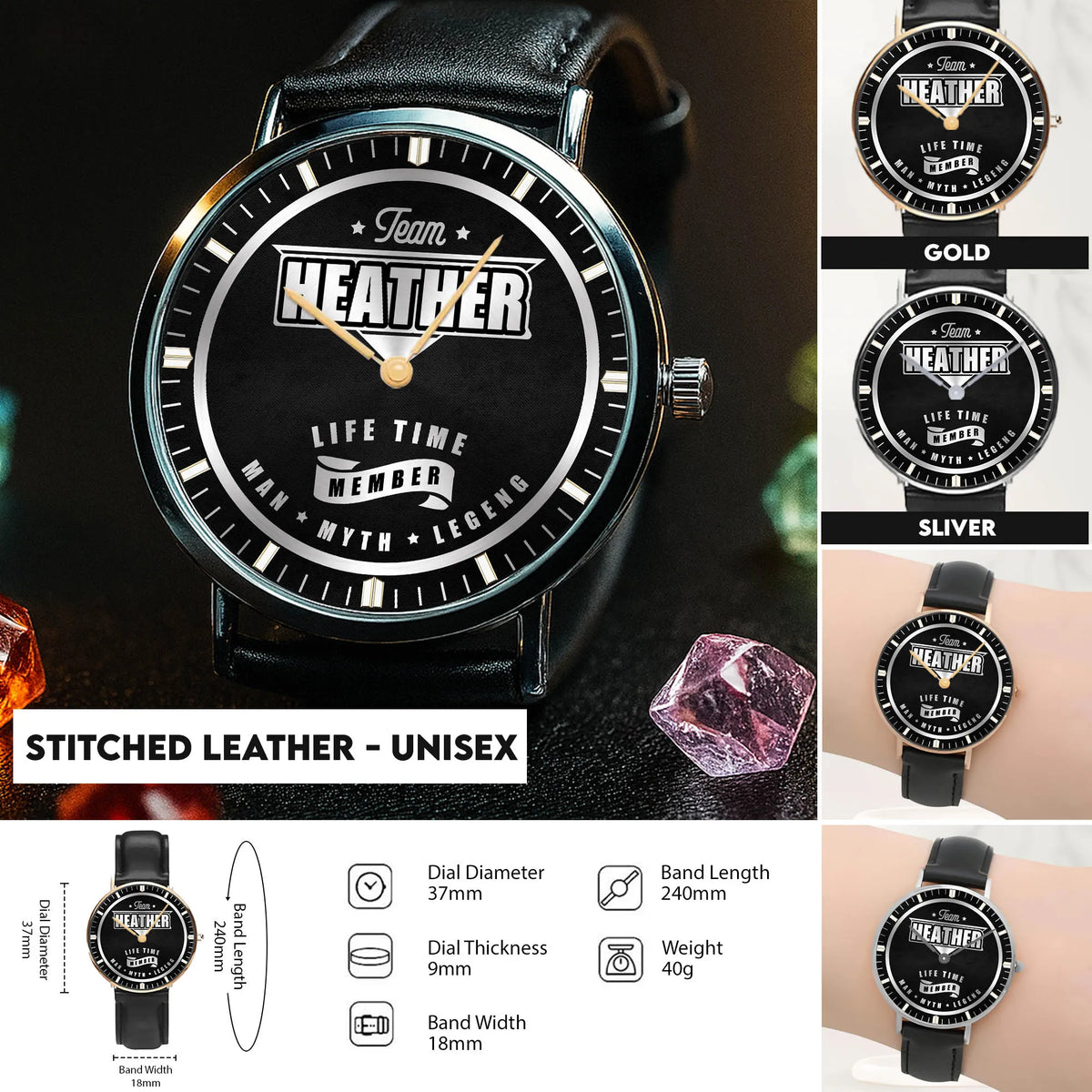 Stitched Leather - Unisex