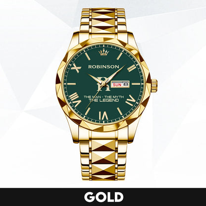 The Man The Myth The Legend Gold & Green Watch ROBINSON M1-W32