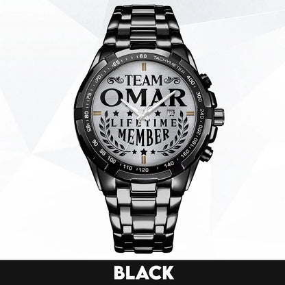 OMAR 13K1-437 Alloy-Quatz-Men Watch, Personalized Premium Gift for Anniversary