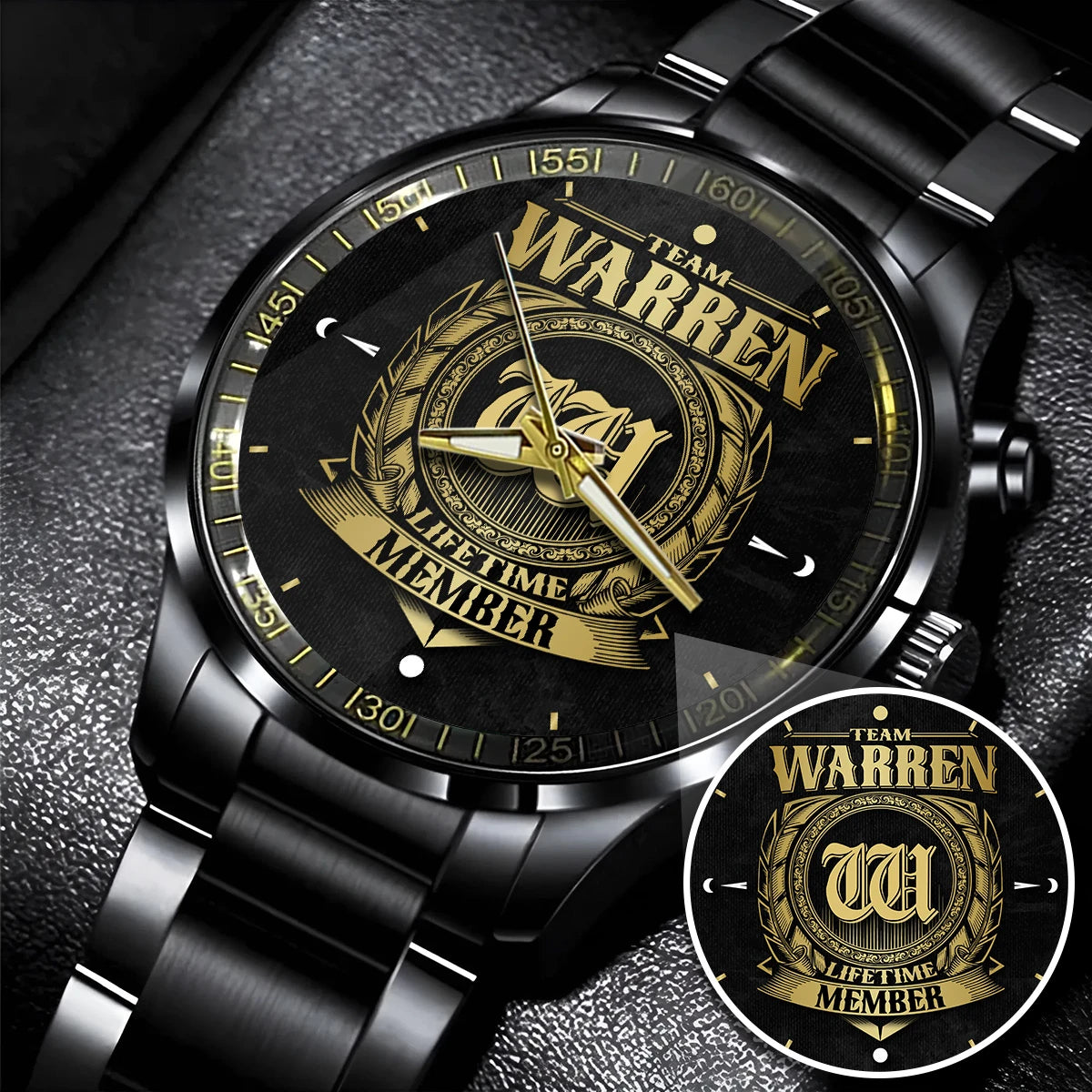 WARREN 13K1-444 Personalized Watch, Premium Gift for Anniversary