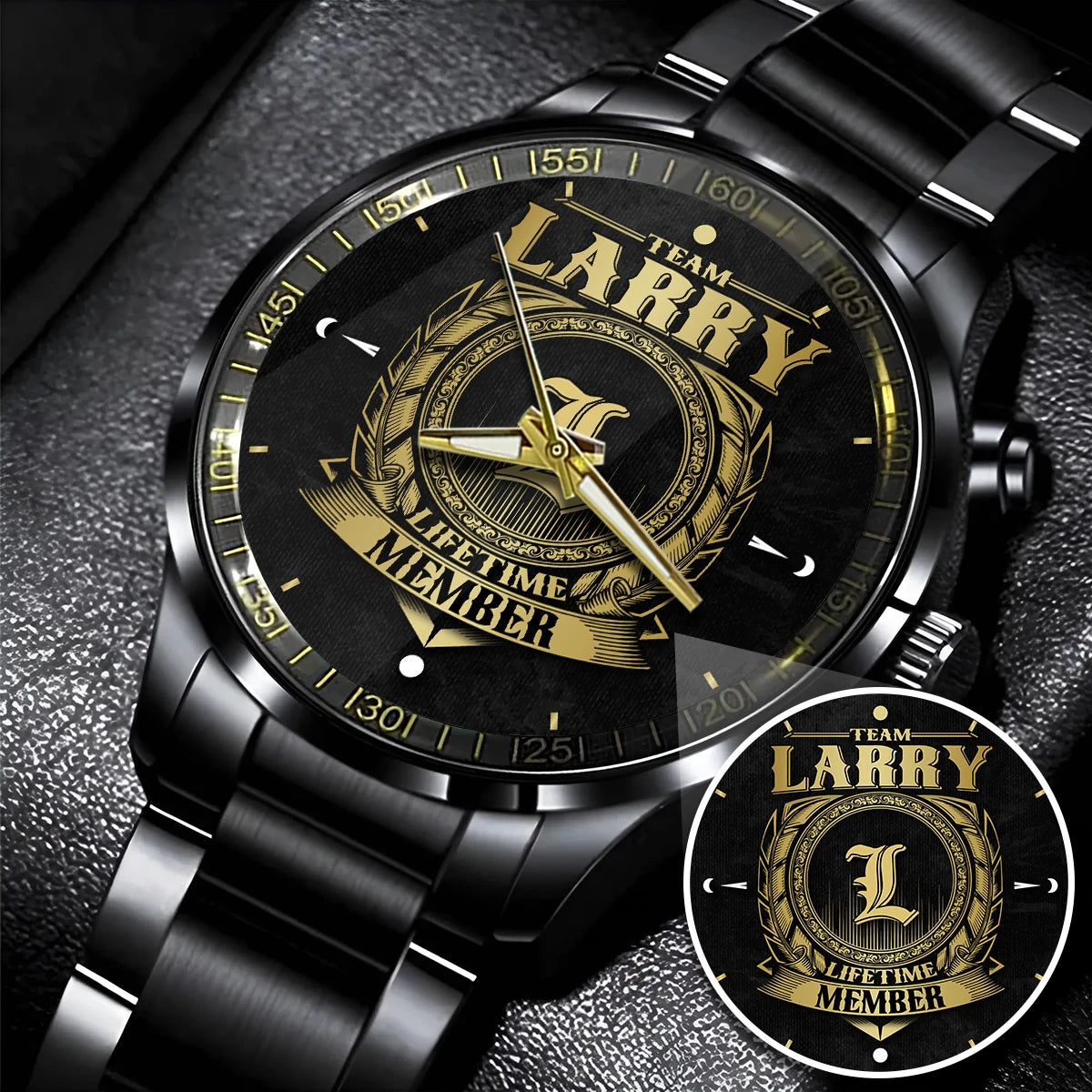 LARRY 13K1-444 Personalized Watch, Premium Gift for Anniversary