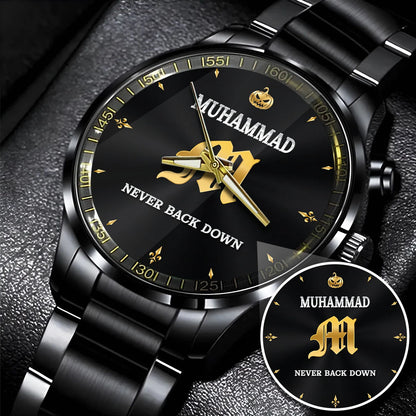 Never Back Down Halloween Pumpkin Watch MUHAMMAD M1-W20