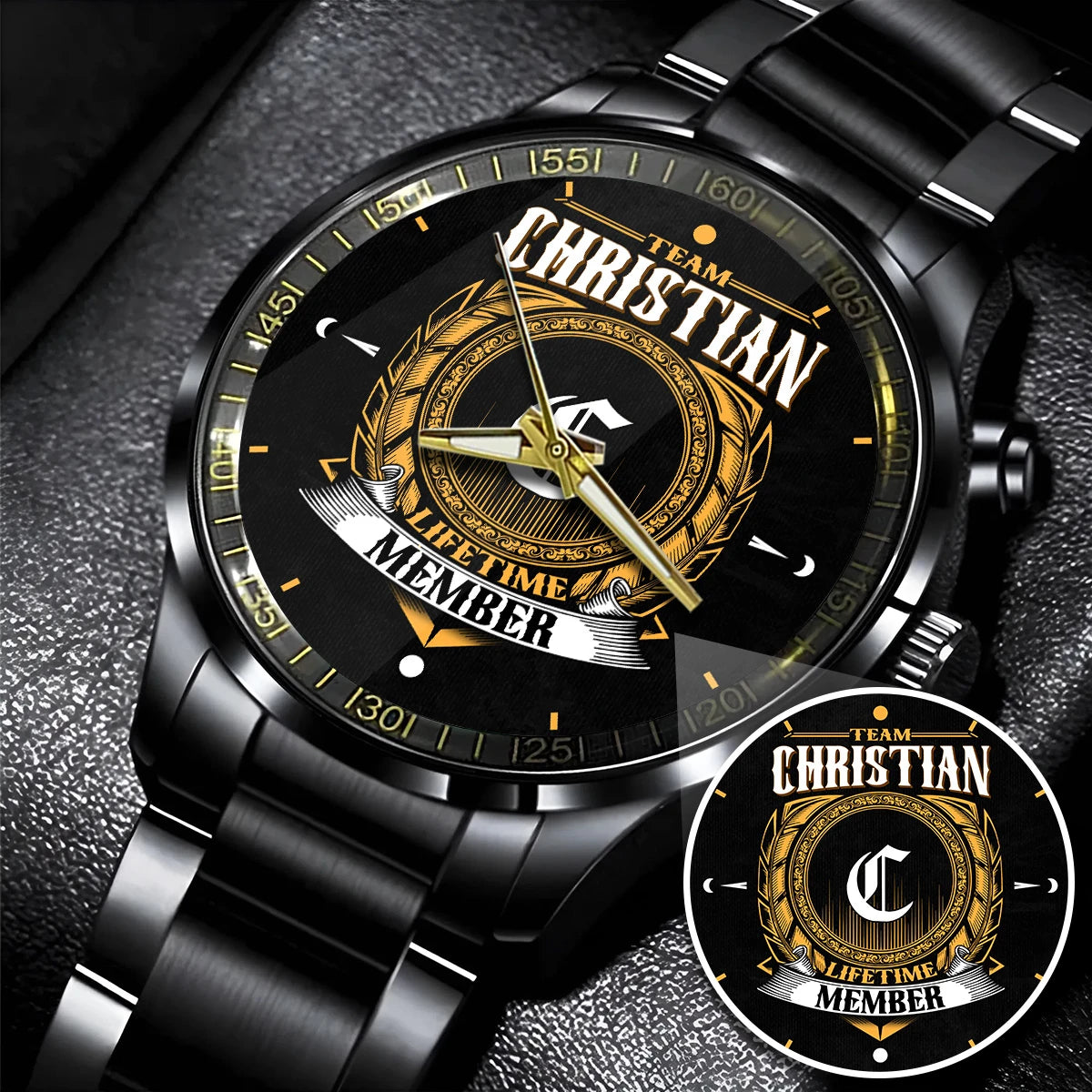 CHRISTIAN 13K1-445 Personalized Watch, Premium Gift for Anniversary