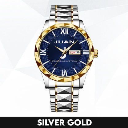 Blue & Silver Watch Dream Big and Dare to Fail JUAN M1-W36