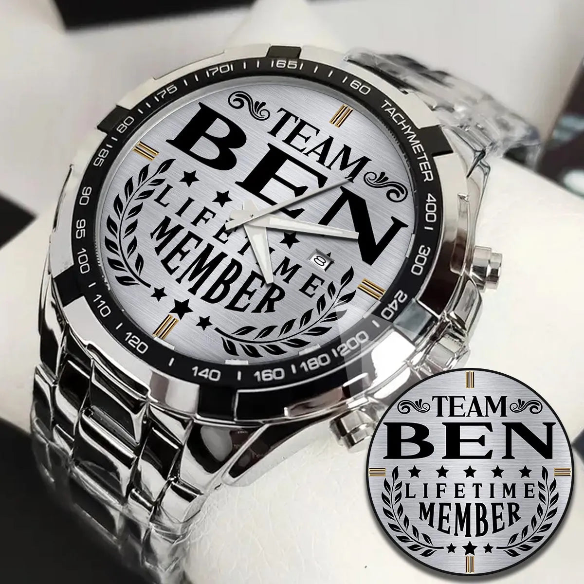 BEN 13K1-437 Alloy-Quatz-Men Watch, Personalized Premium Gift for Anniversary