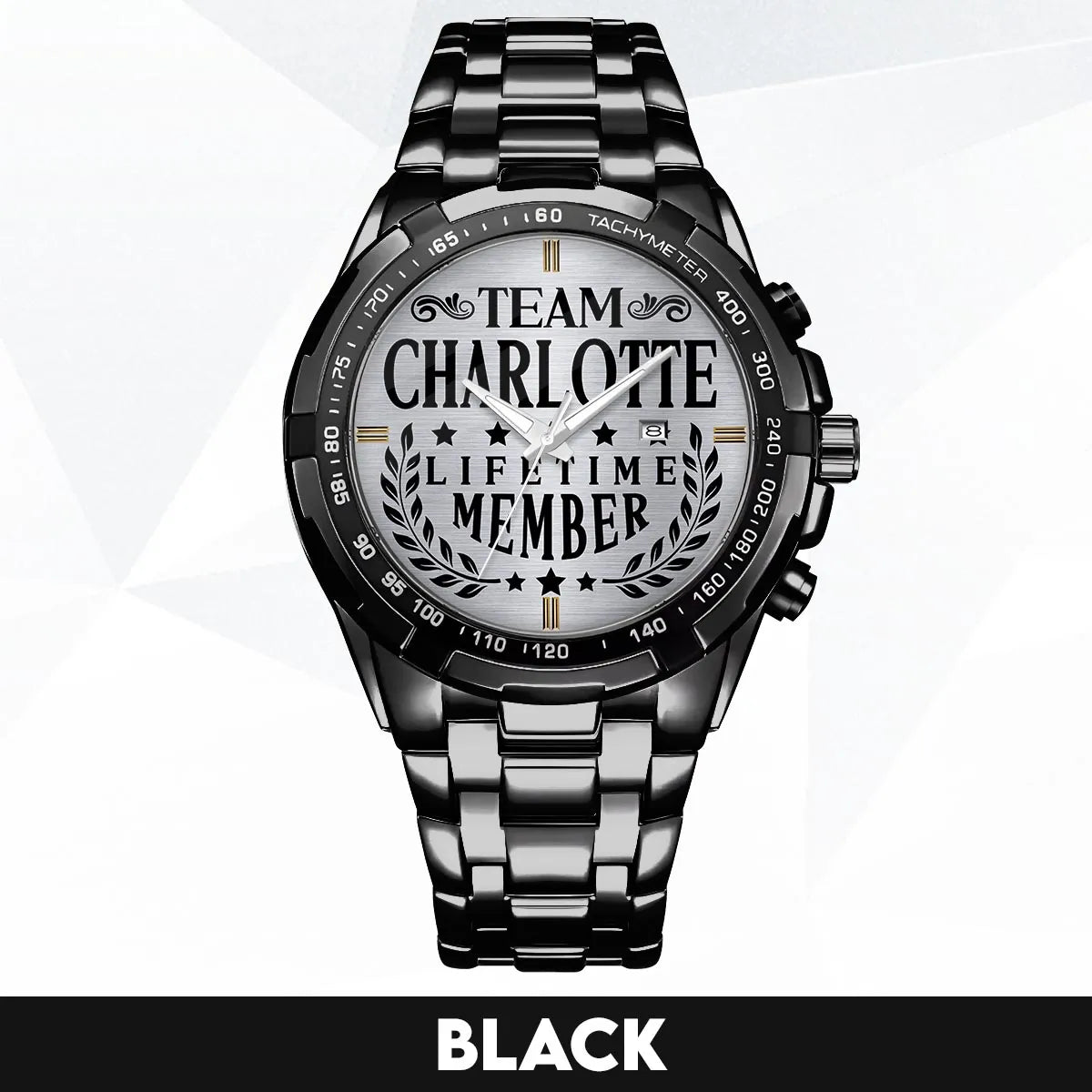 CHARLOTTE 13K1-437 Alloy-Quatz-Men Watch, Personalized Premium Gift for Anniversary