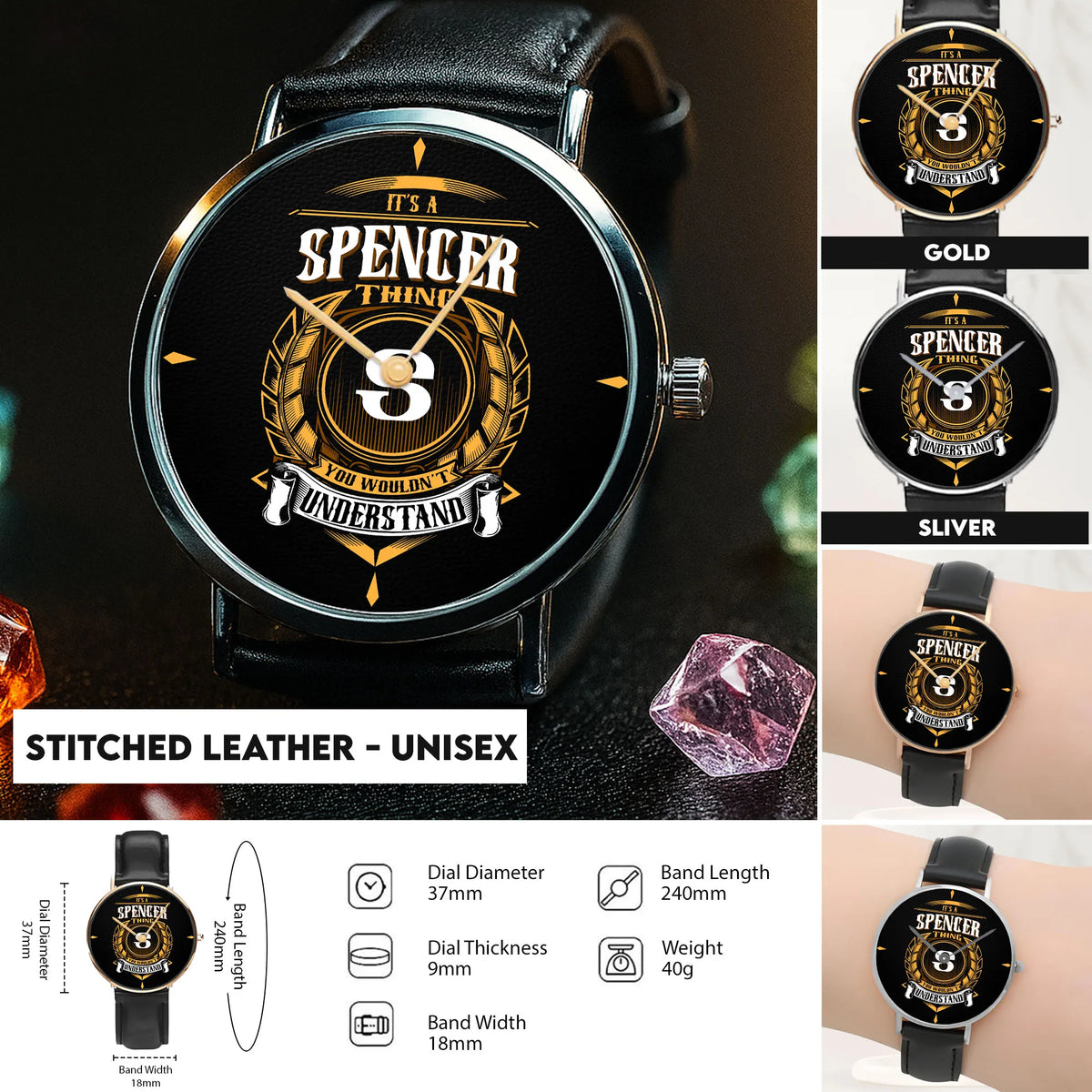 Stitched Leather - Unisex