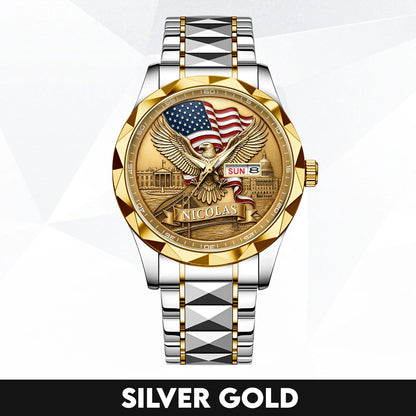 NICOLAS 13K1-468 Young Patriot Eagle Watch - Customizable