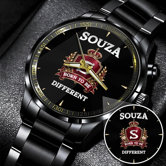 Personalized Born to Be Different Burgundy Crest Watch SOUZA M1-W24