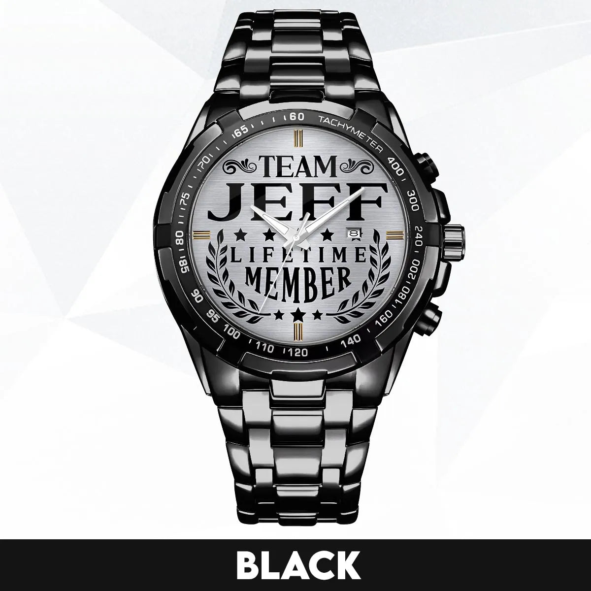 JEFF 13K1-437 Alloy-Quatz-Men Watch, Personalized Premium Gift for Anniversary