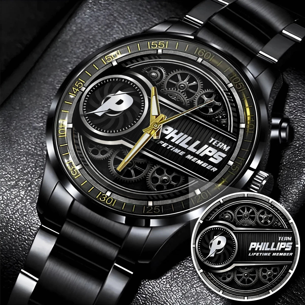 PHILLIPS 13K1-441 Personalized Watch, Premium Gift for Anniversary