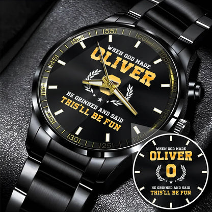 When God Made He Grinned And Said This'll Be Fun Watch OLIVER M1-W7