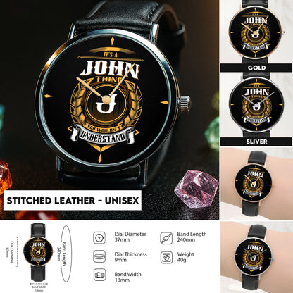 Stitched Leather - Unisex