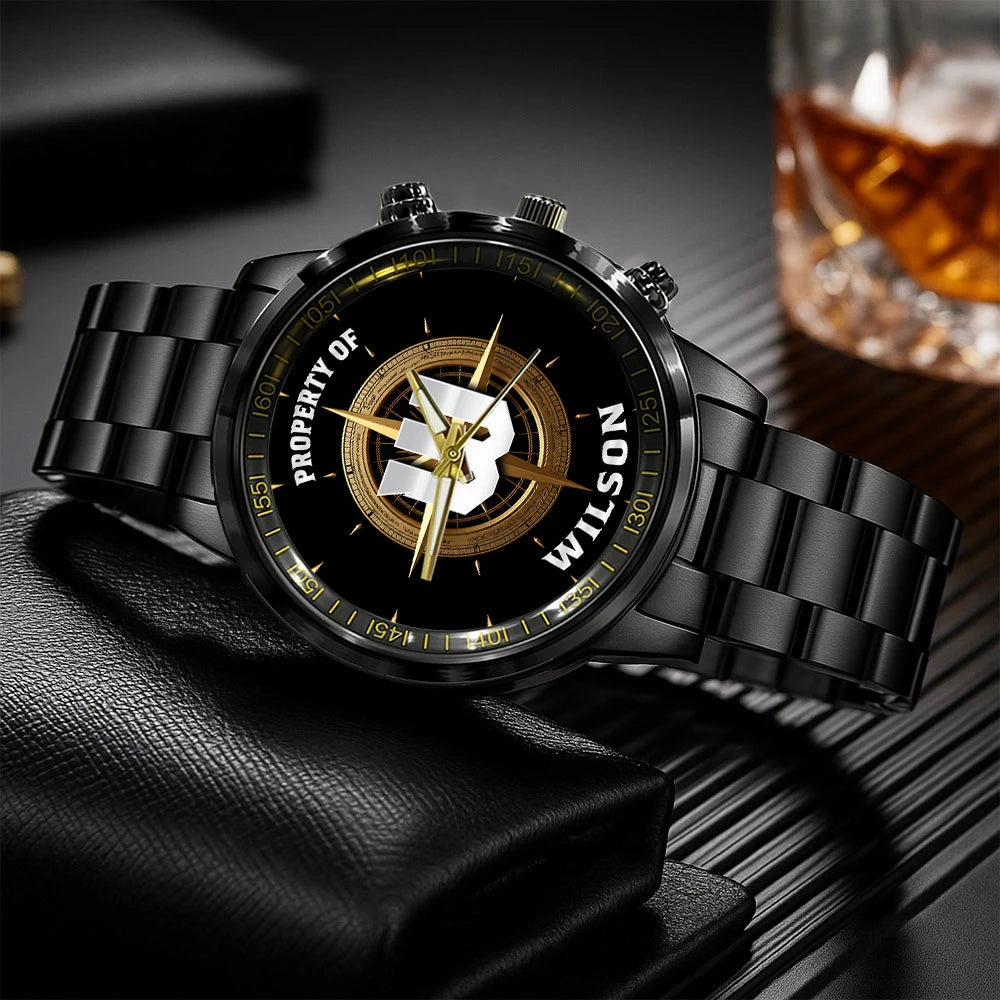 Property Of Your Name Compass Watch WILSON M1-W18