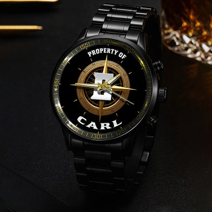 Property Of Your Name Compass Watch CARL M1-W18