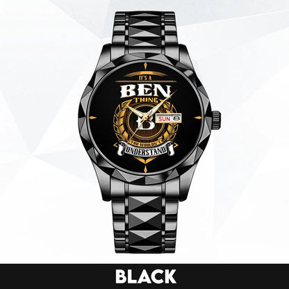 BEN 13K1-434 Luxury Alloy-Men Watch, Personalized Premium Gift for Anniversary