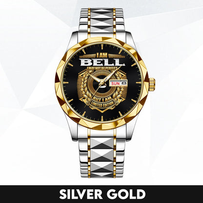 I Am Name I May Not Be Perfect Gold Watch BELL M1-W41