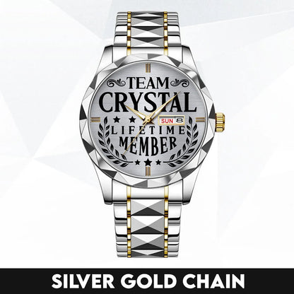 CRYSTAL 13K1-437 Luxury Alloy-Men Watch, Personalized Premium Gift for Anniversary