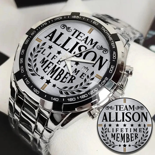 ALLISON 13K1-437 Alloy-Quatz-Men Watch, Personalized Premium Gift for Anniversary