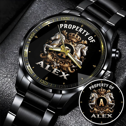 Property Of Your Name Horses Watch ALEX M1-W17