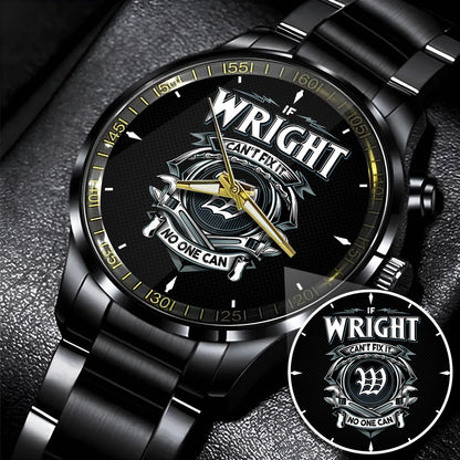 WRIGHT 13K1-447 – Personalized Name Watch “If Can’t Fix It, No One Can”