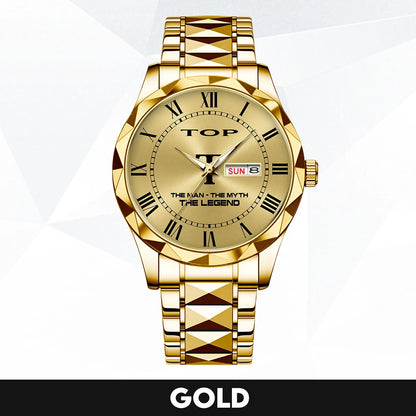 The Man The Myth The Legend Gold Watch TOP M1-W37