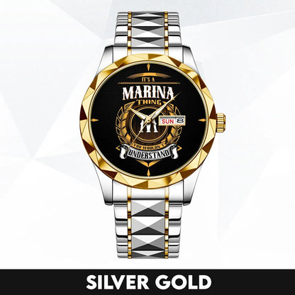 MARINA 13K1-434 Luxury Alloy-Men Watch, Personalized Premium Gift for Anniversary
